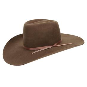 Chapéu Country de Feltro Com Fita Marrom Texas Diamond 21018