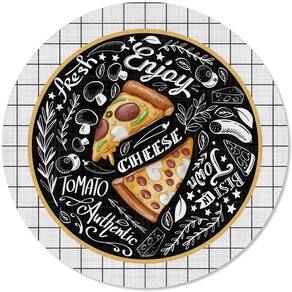 Kit 2 Capas para Sousplat Noite da Pizza 35x35cm Pizza