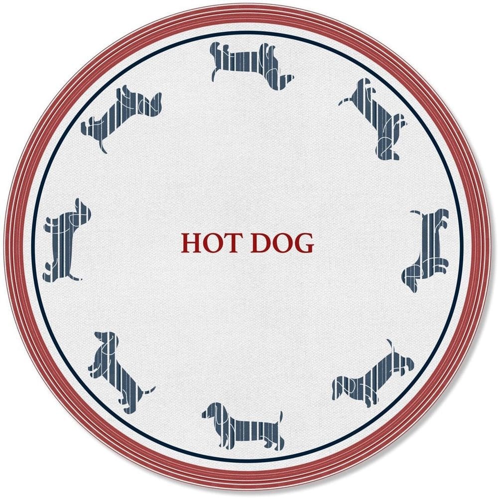Kit 2 Capas para Sousplat Hot Dog Cachorro Quente 35x35cm Cachorro Quente