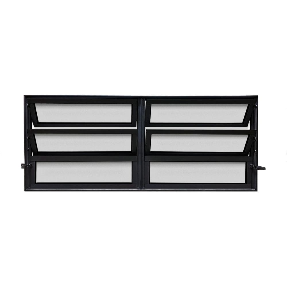 Vitro Basculante 2 Seções Preto 60x120 Linha 25 Jade