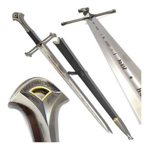 Espada Anduril Decorativa Bainha Lendária Senhor Dos Anéis