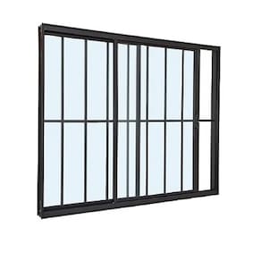Janela 2 Folhas Com Grade Preto 100x120 Linha 18 Esmeralda