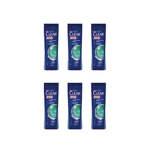 Shampoo Clear 400Ml Limpeza Diaria 2 Em 1 - Kit Com 6Un