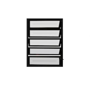 Vitro Basculante Preto 100x40 Linha 25 Jade