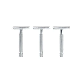 Aparelho De Barbear Metal Mundial Flex Ref Bc-130-Kit 3Un