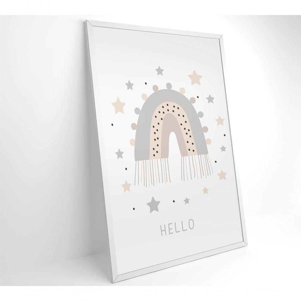 Quadro Infantil Boa Noite Estrelas Medidas 60x90 Cm Impressão Tecido Canvas