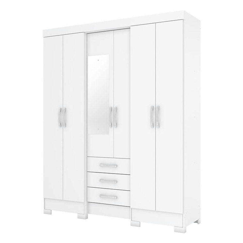 Guarda Roupa Solteiro B23 Branco - Briz Móveis