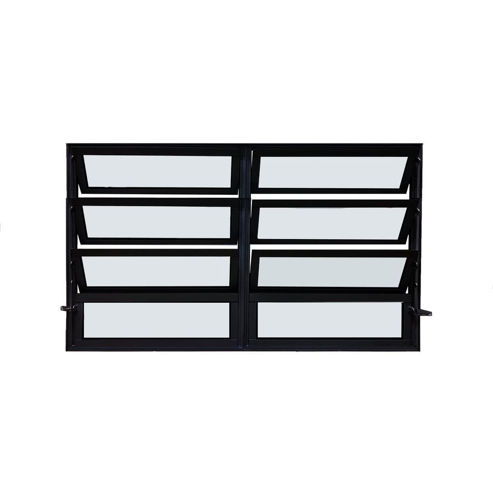 Vitro Basculante 2 Seções Preto 80x120 Linha 25 Jade