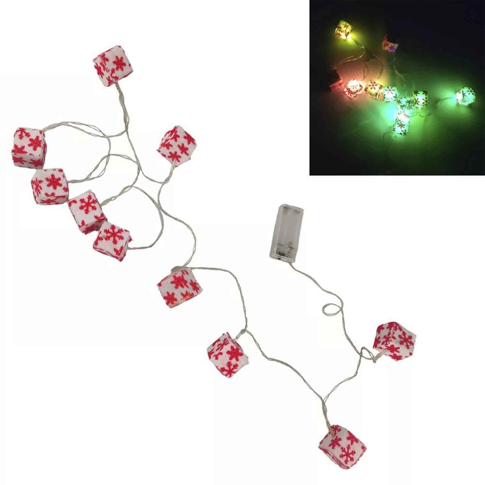 Pisca Pisca Natal Natalino Leds Caixa Presente Iluminaçao Casa Janela Decoraçao Empresa Casa Comemoraçao Empresa