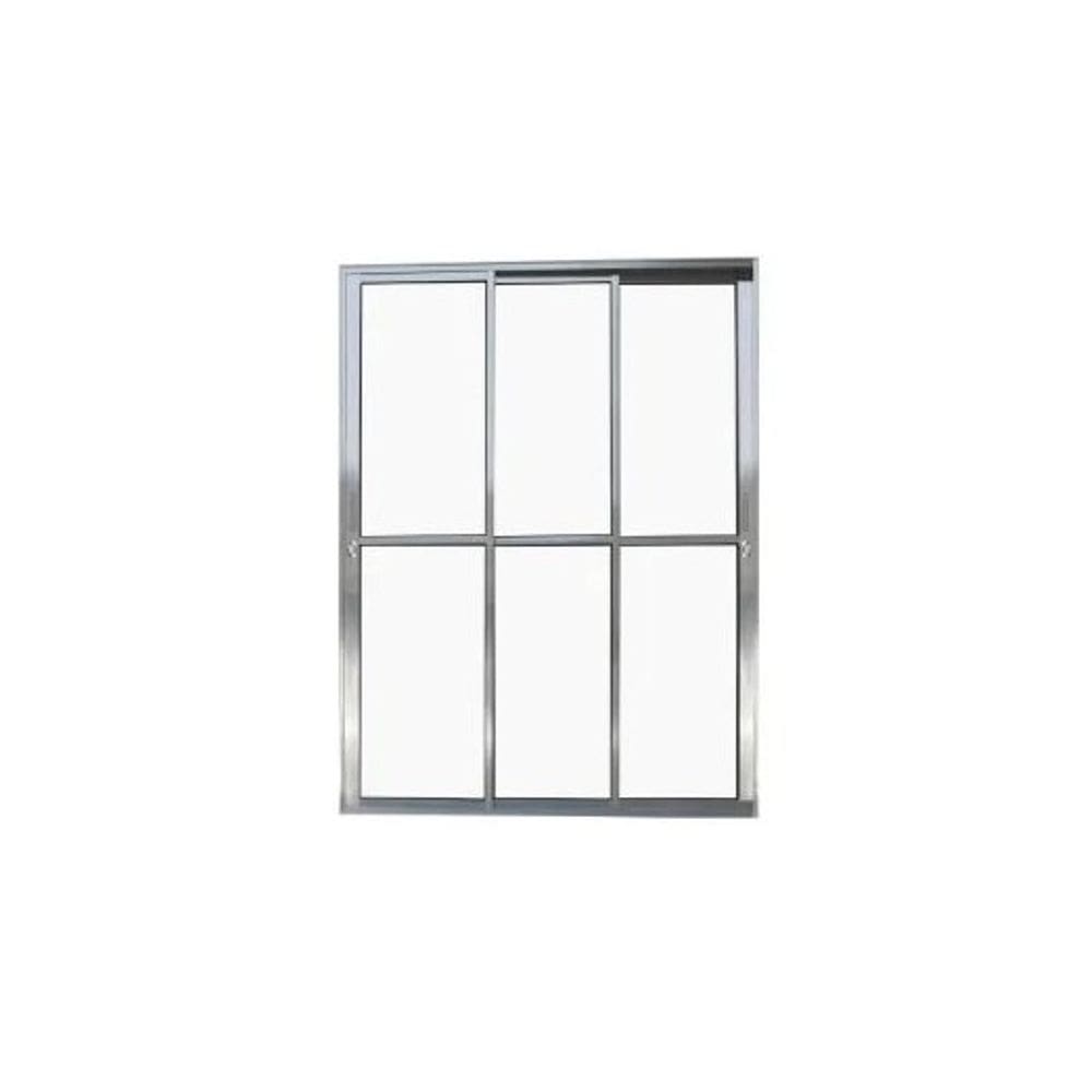 Porta Balcão 3 Folhas Vidro 210x140 Brilhante Linha 25