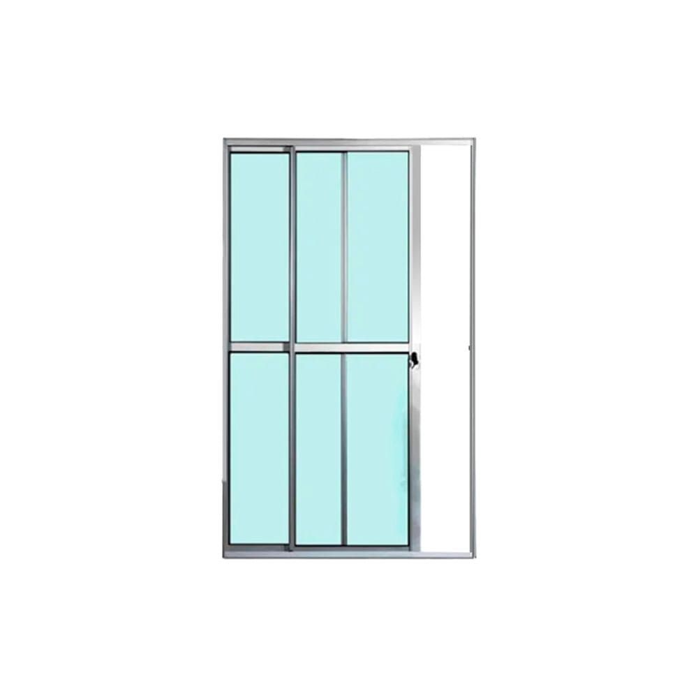 Porta Balcão 2 Folhas Vidro 210x160 Brilhante Linha 25