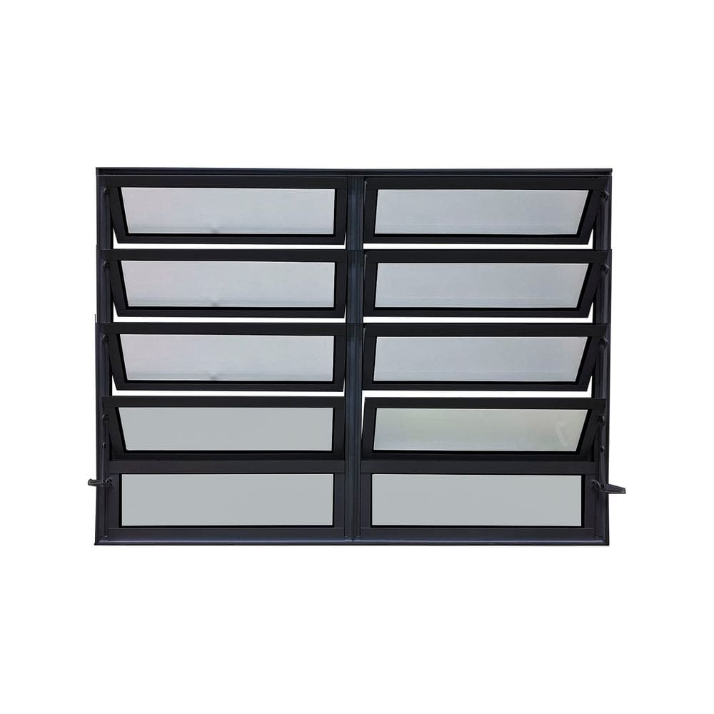 Vitro Basculante 2 Seções Preto 100x120 Linha 25 Jade