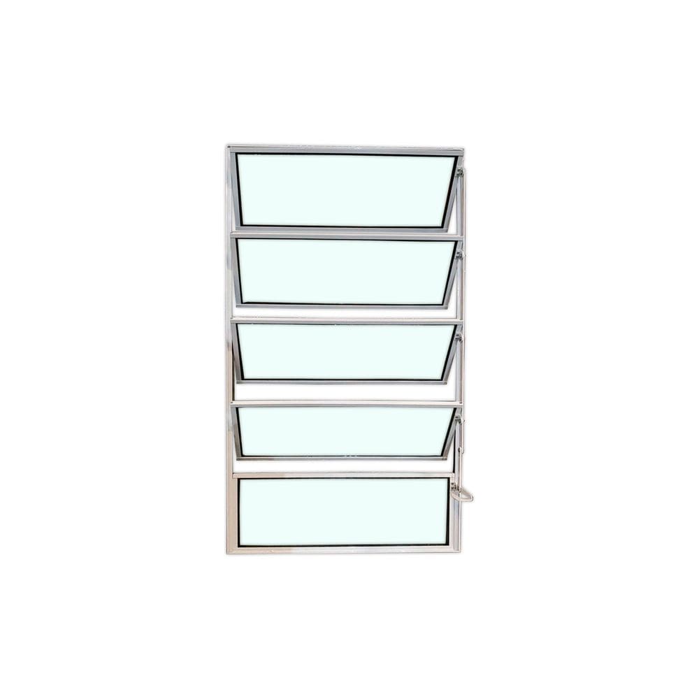Vitro Basculante Branco 100x60 Linha Esmeralda Vidro Liso