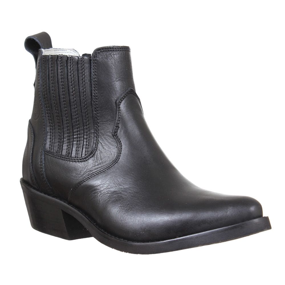 Bota Texana Masculina Cano Curto Bico Fino Preto Cow Way 36923