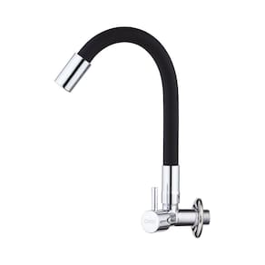 Torneira Cozinha Parede Gourmet Flexível Luxo Preto