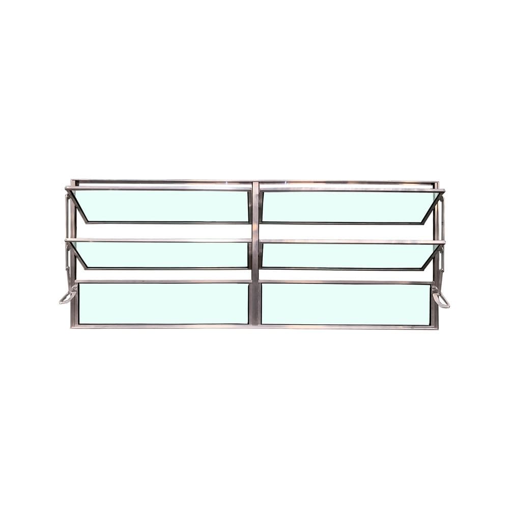 Vitro Basculante 2 Seções Brilhante 60x200 Linha Esmeralda Vidro Liso