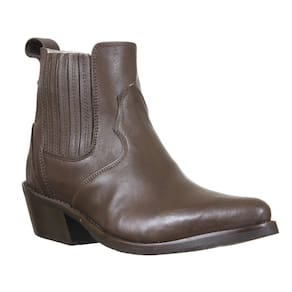 Bota Texana Masculina Cano Curto Bico Fino Castanho Cow Way 36920