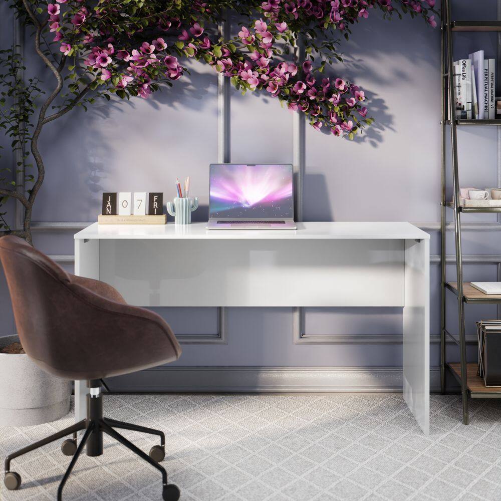 Mesa Escrivaninha Para Estudos Branco Home Office Escritório