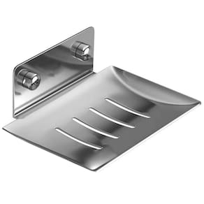 Saboneteira Luxo Banheiro Porta Sabonete Parede Aço Inox 304 Prata Brinovar