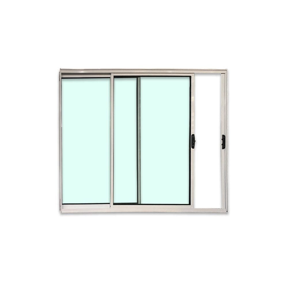 Janela 2 Folhas Branco 100x100 Linha 18 Esmeralda
