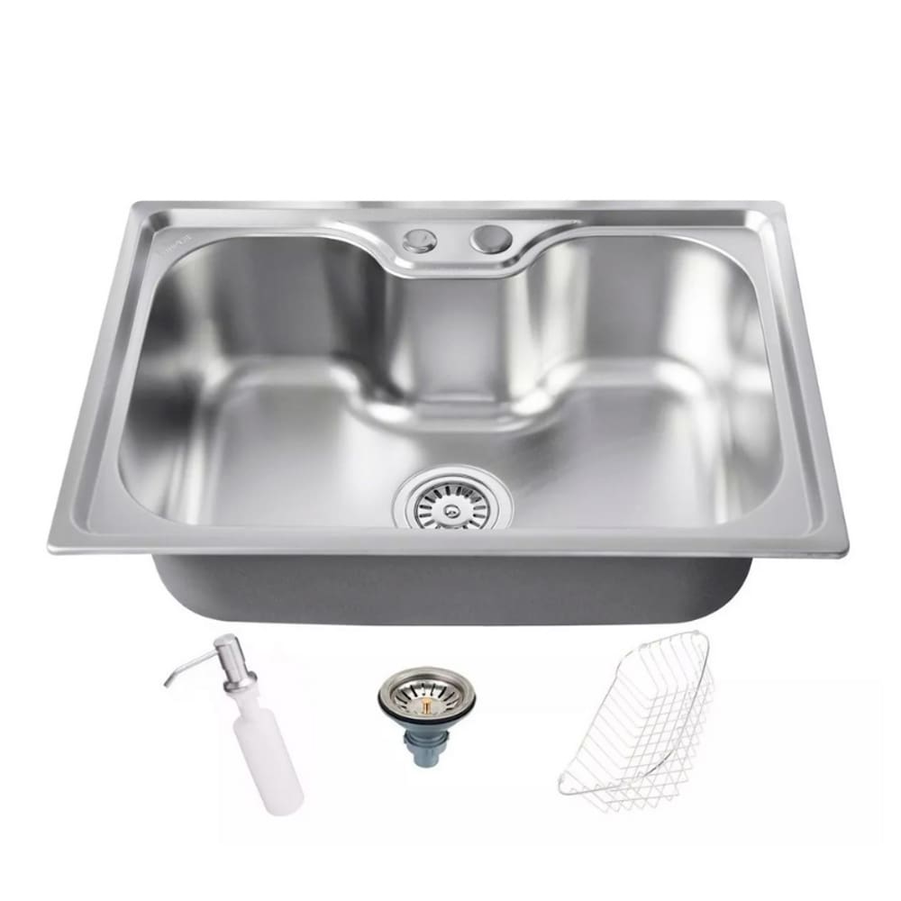 Cuba Cozinha Gourmet Aço Inox Luxo Prata Com Acessórios 60 x 42 cm Brinovar