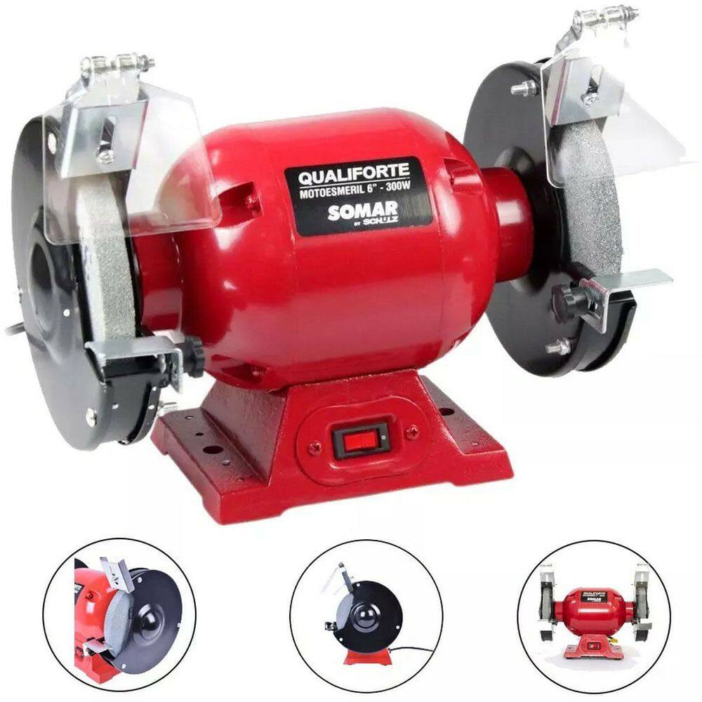 Motoesmeril de Bancada 300w 6"" Somar