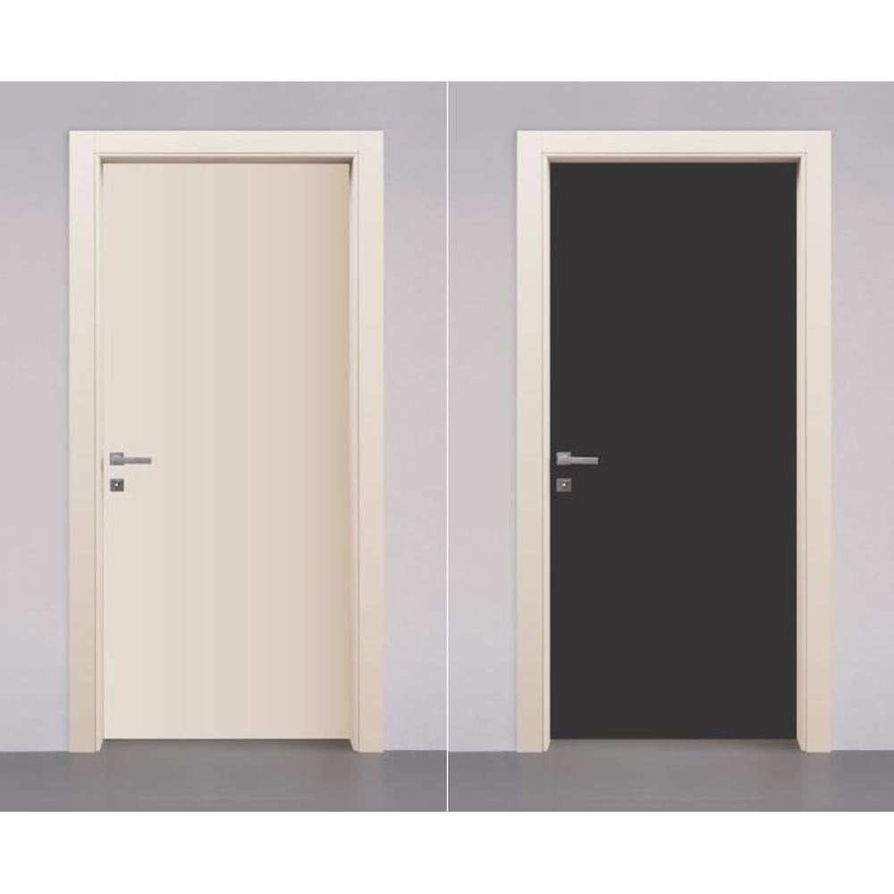 Adesivo Envelopamento Decorativo De Porta Lisa Preto Fosco