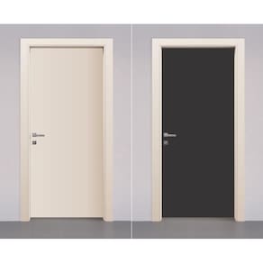 Adesivo Envelopamento Decorativo De Porta Lisa Preto Fosco