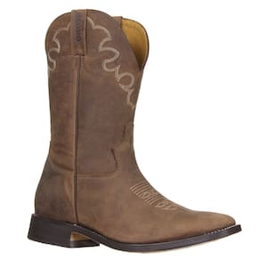 Bota Marrom Masculina Bico Quadrado Jácomo 32657