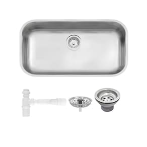 Cuba De Inox Lavínia 56x34cm 3.1/2` Com Válvula 94024/107 Acetinada Tramontina com Sifão Universal Com Copo