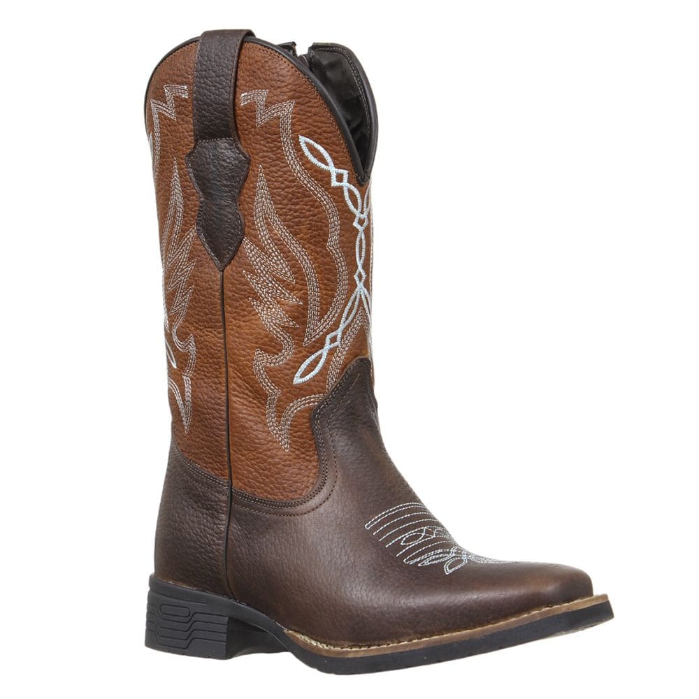 Bota Feminina Bico Quadrado Malboro Castanho Cow Way 36681
