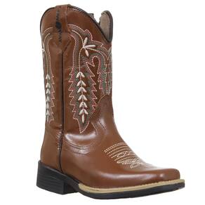 Bota Infantil Bico Quadrado Marrom Cow Way 37026