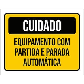Kit 10 Placa Equipamento Partida Parada Automática 36X46