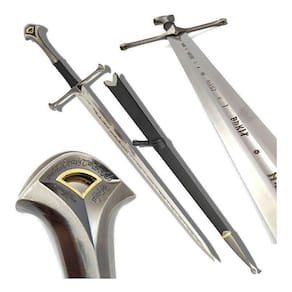 Espada Anduril Decorativa Bainha Lendária Senhor Dos Anéis