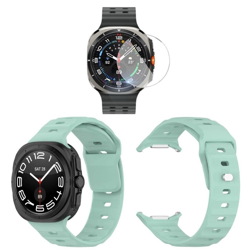 Pulseira Encaixe Inox Para Galaxy Watch Ultra 47 + Película