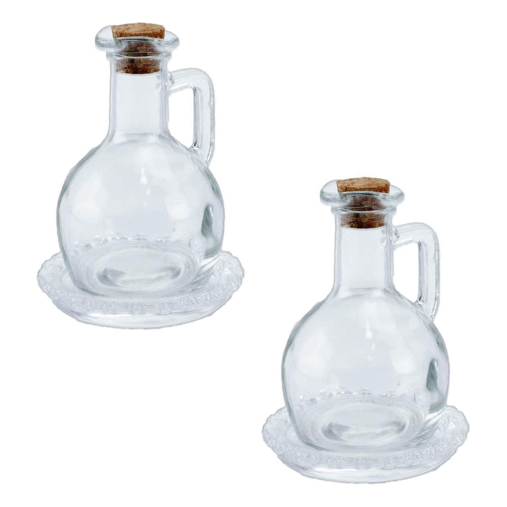 Kit 2 Galheteiros 180Ml Com Suporte Lyor