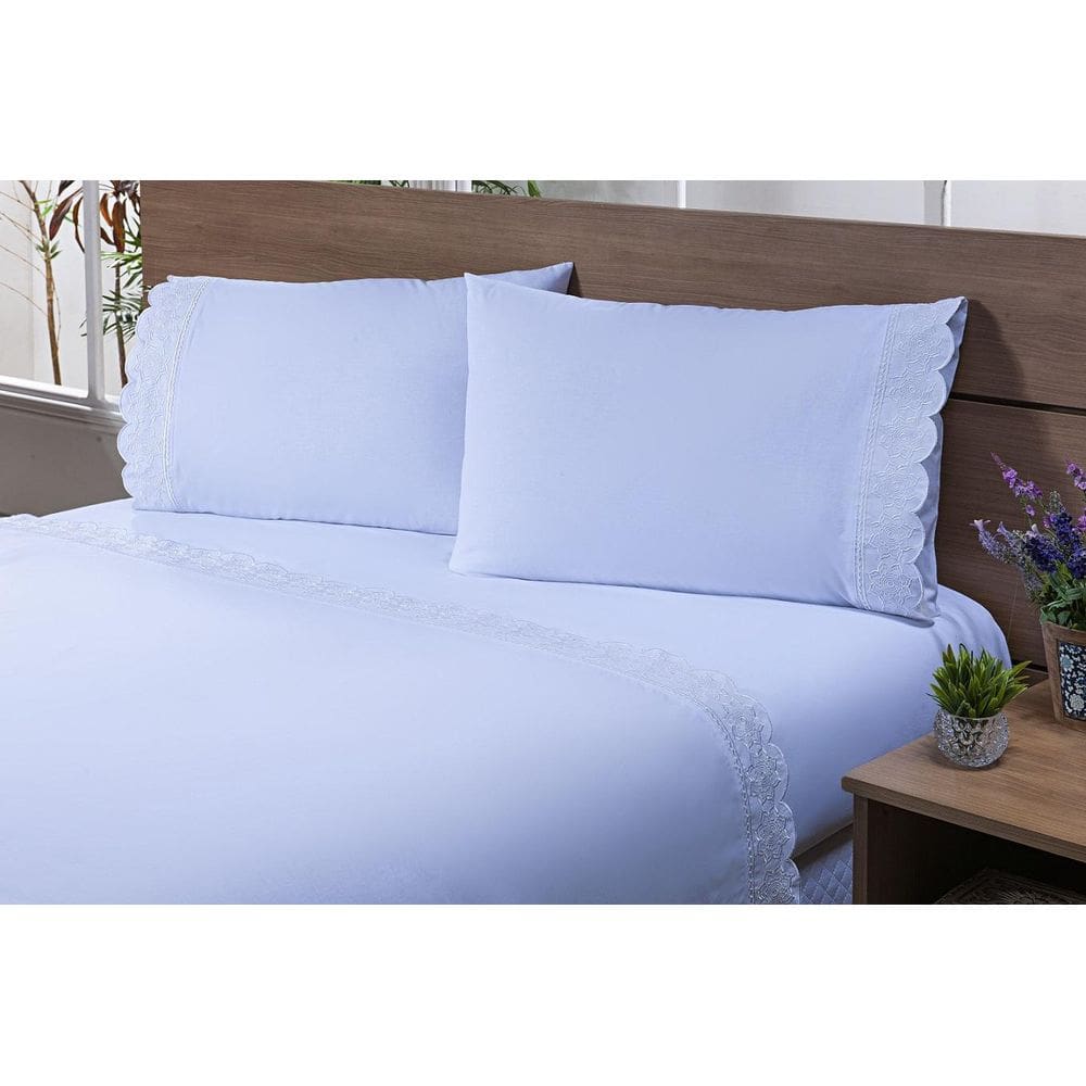 Jogo Lençol Casal Viúva 2,03Mx1,20Mx40Cm 4 Peças 180 Fios