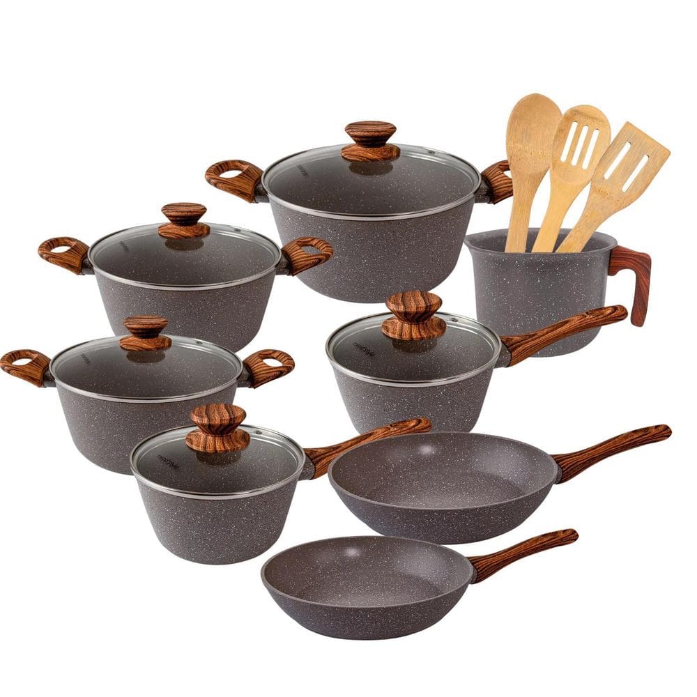 Jogo De Panelas 11Pcs Cook Mimo Style - Grafito