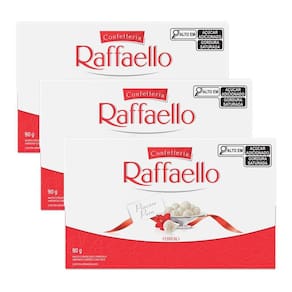 Chocolate 3 Caixas De 9 Unidades Bombons Raffaello Ferrero