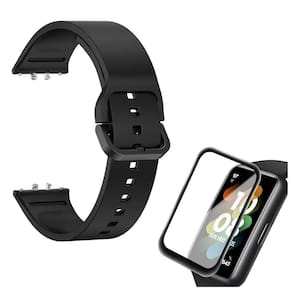 Pulseira Silicone Para Galaxy Fit 3 + Pelicula Silicone