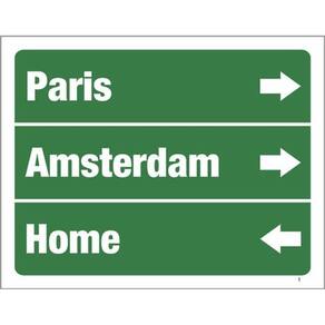 Kit 10 Placas Paris Amsterdam Home 36X46