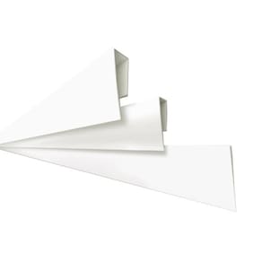 Kit 10 Caixas com 90 M Rodaforro Perfil U Polifort para Acabamento Lateral 8mm X 3cm X 3,00m barra Branco Neve