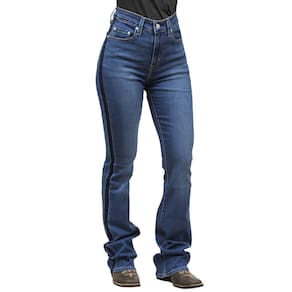 Calça Feminina Jeans Azul 725 Boot Cut Levi`s 37268