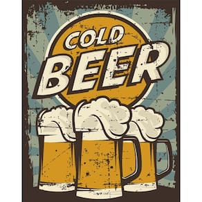 Kit 3 Placas Cold Beer 36X46