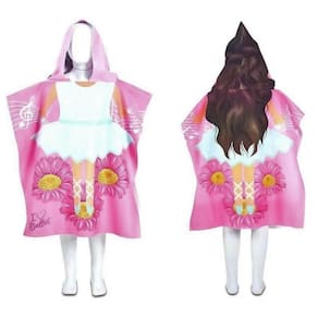 Poncho Toalha De Praia Infantil Com Capuz Ballet
