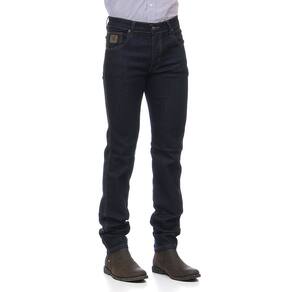 Calça Jeans Masculina Azul Escuro Básica com Elastano - Dock`s 18706