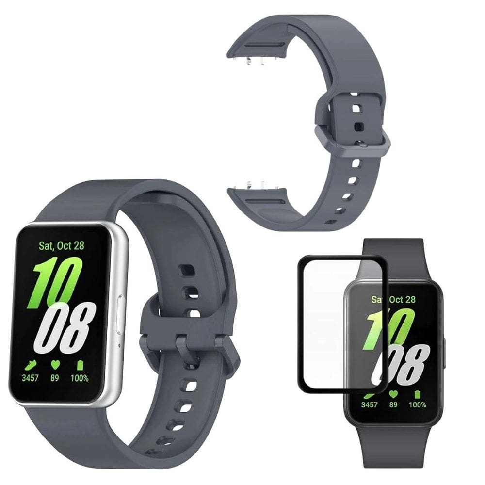 Pulseira Silicone Sport Para Galaxy Fit3 + Pelicula 3D