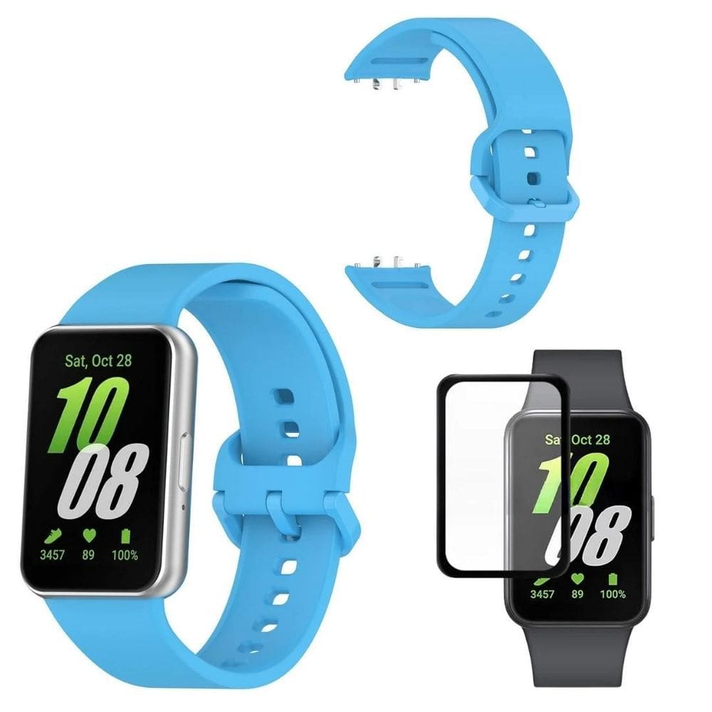 Pulseira Silicone Sport Para Galaxy Fit3 + Pelicula 3D