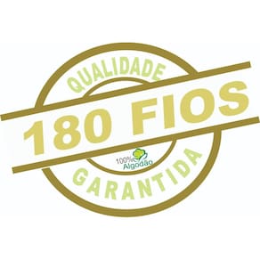 Lençol Casal Padrão 1,88Mx1,38Mx25Cm Avulso 180 Fios 100%