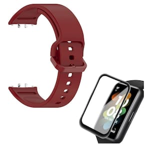 Pulseira Silicone Para Galaxy Fit 3 + Pelicula Silicone